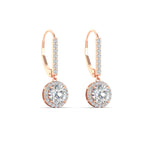 Load image into Gallery viewer, 1-carat-diamond-cute-dangle-halo-round-earrings-in-rose-gold-FDEAR11235RO-1.00-CT-NL-RG.jpg