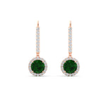 Load image into Gallery viewer, 1-carat-diamond-cute-dangle-halo-round-emerald-earrings-in-rose-gold-FDEAR11235ROGEMGR-1.00-CT-NL-RG.jpg