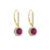 Load image into Gallery viewer, 1-carat-diamond-cute-dangle-halo-round-pink-sapphire-earrings-in-yellow-gold-FDEAR11235ROGSADRPI-1.00-CT-NL-YG.jpg