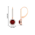 Load image into Gallery viewer, 1-carat-diamond-cute-dangle-halo-round-ruby-earrings-in-rose-gold-FDEAR11235ROGRUDR-1.00-CT-NL-RG.jpg