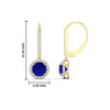 Load image into Gallery viewer, 1-carat-diamond-cute-dangle-halo-round-sapphire-earrings-in-yellow-gold-FDEAR11235ROGSABL-1.00-CT-NL-YG.jpg