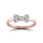 Load image into Gallery viewer, 1-carat-diamond-heart-bow-ring-in-rose-gold-FD8238-1.0carat-NL-RG