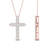 Load image into Gallery viewer, 1-carat-diamond-simple-cross-pendant-in-FDPD10825-1.00CT-NL-RG
