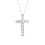 Load image into Gallery viewer, 1-carat-diamond-simple-cross-pendant-in-FDPD10825-1.00CT-NL-WG