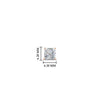 Load image into Gallery viewer, 1 Carat Single Solitaire Princess Cut Male Earring