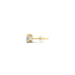 Load image into Gallery viewer, 1 Carat Single Solitaire Princess Cut Male Earring