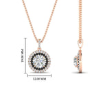 Load image into Gallery viewer, 1-carat-double-halo-black-diamond-round-pendant-necklace-in-rose-gold-FDPD1190ROGBLACKANGLE2-NL-1CT-RG-T_1080x1080_a2572c07-7d5b-44c2-bf9b-74fd6addc91d.jpg?v=1768457619