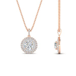 Load image into Gallery viewer, 1-carat-double-halo-diamond-round-pendant-necklace-in-rose-gold-FDPD1190ROANGLE2-NL-1CT-RG-T.jpg?v=1768457619