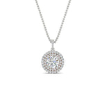 Load image into Gallery viewer, 1-carat-double-halo-diamond-round-pendant-necklace-in-white-gold-FD-PD1190ROANGLE1-NL-1CT-WG-T.jpg?v=1768457619