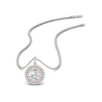 Load image into Gallery viewer, 1-carat-double-halo-diamond-round-pendant-necklace-in-white-gold-FDPD1190RO-NL-1CT-WG-T.jpg?v=1768457619