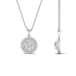 Load image into Gallery viewer, 1-carat-double-halo-diamond-round-pendant-necklace-in-white-gold-FDPD1190ROANGLE2-NL-1CT-WG-T.jpg?v=1768457619