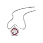 Load image into Gallery viewer, 1-carat-double-halo-pink-sapphire-round-pendant-necklace-in-white-gold-FDPD1190ROGSADRPI-NL-1CT-WG-T.jpg?v=1768457619