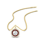 Load image into Gallery viewer, 1-carat-double-halo-ruby-round-pendant-necklace-in-yellow-gold-FDPD1190ROGRUDR-NL-1CT-YG-T.jpg?v=1768457619