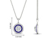 Load image into Gallery viewer, 1-carat-double-halo-sapphire-round-pendant-necklace-in-white-gold-FDPD1190ROGSABLANGLE2-NL-1CT-WG-T_1080x1080-hw.jpg?v=1768457619