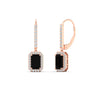 Load image into Gallery viewer, 1-carat-emerald-cut-black-diamond-drop-halo-diamond-earrings-in-rose-gold-FD-EAR11235EMGBLACKANGLE1-1.00CT-NL-RG.jpg