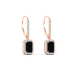 Load image into Gallery viewer, 1-carat-emerald-cut-black-diamond-drop-halo-diamond-earrings-in-rose-gold-FD-EAR11235EMGBLACKANGLE1-1.00CT-NL-RG.jpg