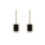 Load image into Gallery viewer, 1-carat-emerald-cut-black-diamond-drop-halo-diamond-earrings-in-yellow-gold-FD-EAR11235EMGBLACKANGLE1-1.00CT-NL-YG.jpg