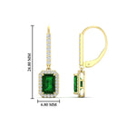 Load image into Gallery viewer, 1-carat-emerald-cut-emerald-drop-halo-diamond-earrings-in-yellow-gold-FD-EAR11235EMGEMGRANGLE1-1.00CT-NL-YG.jpg