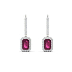 Load image into Gallery viewer, 1-carat-emerald-cut-pink-sapphire-drop-halo-diamond-earrings-in-white-gold-FD-EAR11235EMGSADRPIANGLE1-1.00CT-NL-WG.jpg