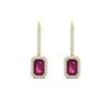 Load image into Gallery viewer, 1-carat-emerald-cut-pink-sapphire-drop-halo-diamond-earrings-in-yellow-gold-FD-EAR11235EMGSADRPIANGLE1-1.00CT-NL-YG.jpg