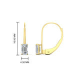 Load image into Gallery viewer, 1-carat-emerald-diamond-lever-back-solitaire-earrings-in-yellow-gold-FD-EAR9225EM-1.00 CT-NL-YG