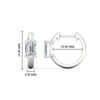 Load image into Gallery viewer, 1 Carat Solitaire Diamond Huggie Hoop Earrings