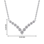 Load image into Gallery viewer, 1-carat-graduated-diamond-v-shaped-necklace-in-FDNK8068ANGLE1-1.00-CT-NL-WG