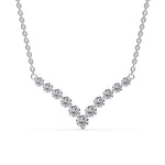 Load image into Gallery viewer, 1-carat-graduated-diamond-v-shaped-necklace-in-FDNK8068ANGLE1-1.00-CT-NL-WG