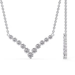 Load image into Gallery viewer, 1-carat-graduated-diamond-v-shaped-necklace-in-FDNK8068ANGLE1-1.00-CT-NL-WG