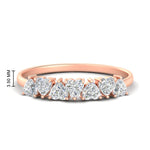 Load image into Gallery viewer, 1-carat-heart-shape-diamond-wedding-band-in-rose-gold-FD9600HTB-1.00_20CT-NL-RG-HW