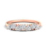 Load image into Gallery viewer, 1-carat-heart-shape-diamond-wedding-band-in-rose-gold-FD9600HTB-1.00_20CT-NL-RG
