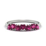 Load image into Gallery viewer, 1-carat-heart-shape-pink-sapphire-wedding-band-in-white-gold-FD9600HTBGSADRPI-1.00_20CT-NL-WG