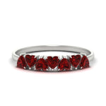 Load image into Gallery viewer, 1-carat-heart-shape-ruby-wedding-band-in-white-gold-FD9600HTBGRUDR-1.00_20CT-NL-WG