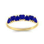 Load image into Gallery viewer, 1-carat-heart-shape-sapphire-wedding-band-in-yellow-gold-FD9600HTBGSABLANGLE5-1.00_20CT-NL-YG