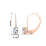 Load image into Gallery viewer, 1-carat-lever-back-oval-diamond-earrings-in-rose-gold-FDEAR9225OV-1.00CT-NL-RG