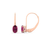 Load image into Gallery viewer, 1-carat-lever-back-oval-pink-sapphire-earrings-in-rose-gold-FDEAR9225OVGSADRPI-1.00CT-NL-RG