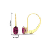 Load image into Gallery viewer, 1-carat-lever-back-oval-pink-sapphire-earrings-in-yellow-gold-FDEAR9225OVGSADRPI-1.00CT-NL-YG