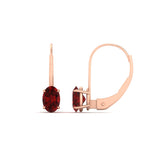 Load image into Gallery viewer, 1-carat-lever-back-oval-ruby-earrings-in-rose-gold-FDEAR9225OVGRUDR-1.00CT-NL-RG