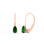 Load image into Gallery viewer, 1-carat-lever-back-pear-shape-emerald-earrings-in-rose-gold-FDEAR9225PEGEMGR-1.00CT-NL-RG