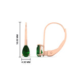 Load image into Gallery viewer, 1-carat-lever-back-pear-shape-emerald-earrings-in-rose-gold-FDEAR9225PEGEMGR-1.00CT-NL-RG
