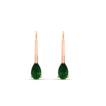 Load image into Gallery viewer, 1-carat-lever-back-pear-shape-emerald-earrings-in-rose-gold-FDEAR9225PEGEMGR-1.00CT-NL-RG