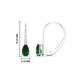 Load image into Gallery viewer, 1-carat-lever-back-pear-shape-emerald-earrings-in-white-gold-FDEAR9225PEGEMGR-1.00CT-NL-WG