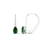 Load image into Gallery viewer, 1-carat-lever-back-pear-shape-emerald-earrings-in-white-gold-FDEAR9225PEGEMGR-1.00CT-NL-WG