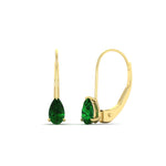 Load image into Gallery viewer, 1-carat-lever-back-pear-shape-emerald-earrings-in-yellow-gold-FDEAR9225PEGEMGR-1.00CT-NL-YG