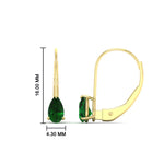 Load image into Gallery viewer, 1-carat-lever-back-pear-shape-emerald-earrings-in-yellow-gold-FDEAR9225PEGEMGR-1.00CT-NL-YG