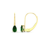 Load image into Gallery viewer, 1-carat-lever-back-pear-shape-emerald-earrings-in-yellow-gold-FDEAR9225PEGEMGR-1.00CT-NL-YG