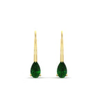 Load image into Gallery viewer, 1-carat-lever-back-pear-shape-emerald-earrings-in-yellow-gold-FDEAR9225PEGEMGR-1.00CT-NL-YG