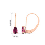 Load image into Gallery viewer, 1-carat-lever-back-pear-shape-pink-sapphire-earrings-in-rose-gold-FDEAR9225PEGSADRPI-1.00CT-NL-RG