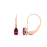 Load image into Gallery viewer, 1-carat-lever-back-pear-shape-pink-sapphire-earrings-in-rose-gold-FDEAR9225PEGSADRPI-1.00CT-NL-RG