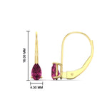 Load image into Gallery viewer, 1-carat-lever-back-pear-shape-pink-sapphire-earrings-in-yellow-gold-FDEAR9225PEGSADRPI-1.00CT-NL-YG